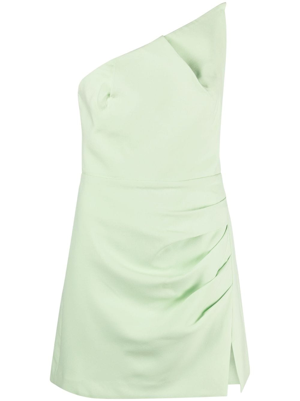Roland Mouret Asymmetric Mini Dress In Green