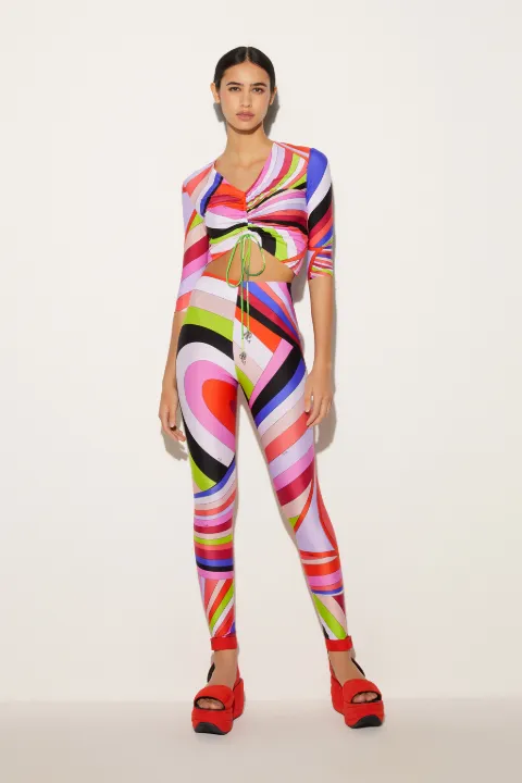 Iride-Print Leggings