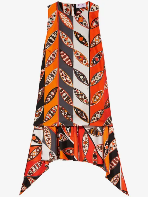 PUCCI graphic-print sleeveless blouse 