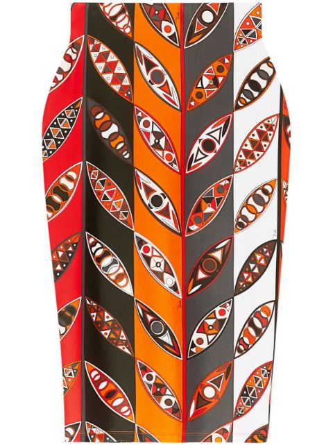 PUCCI Girandole-print pencil skirt