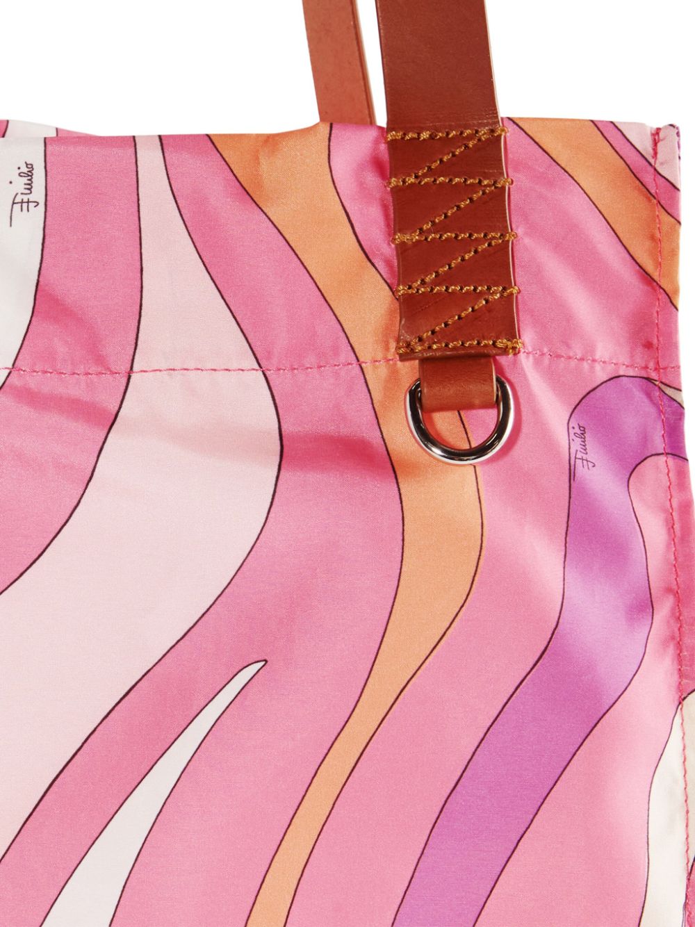 Shop Pucci Marmo-print Tote Bag In Pink