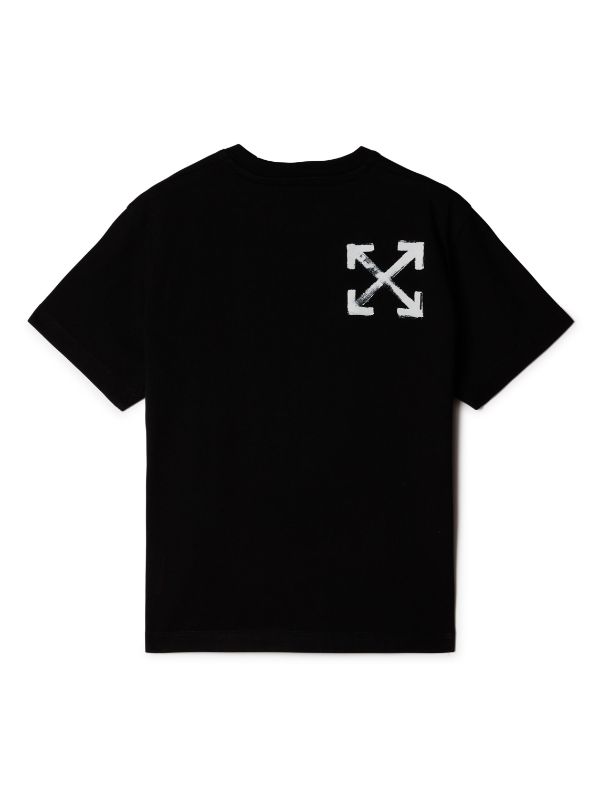 Off-White Kids Paint Script Cotton T-shirt - Farfetch