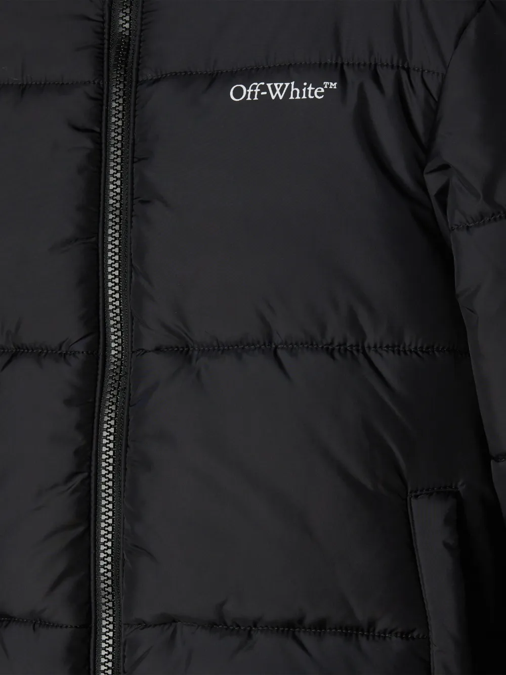 Off-White Kids Bookish logo-print Puffer Jacket - Farfetch