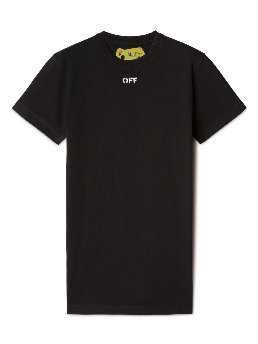 Shop Off-white Off Stamp Cotton T-shirt Dress In Black