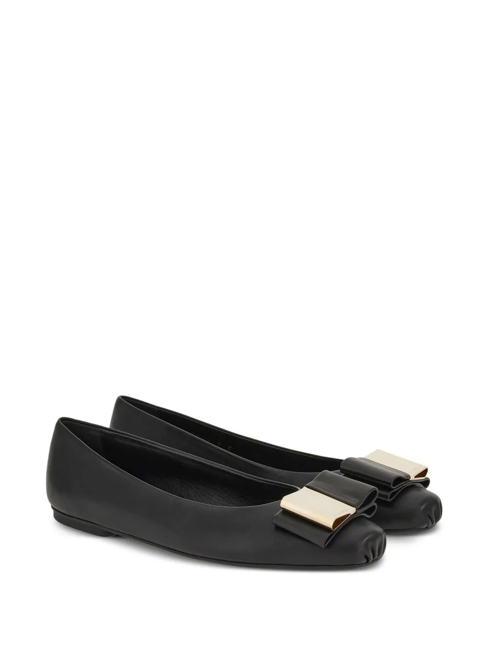 Ferragamo Romy ballerina's - Zwart