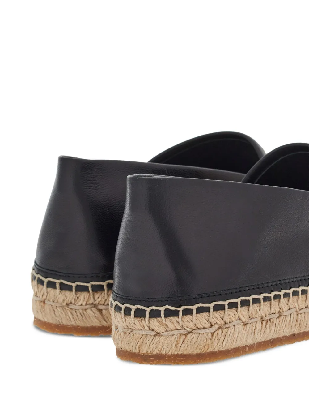 Ferragamo Logo-print Flat Espadrilles In Neutrals