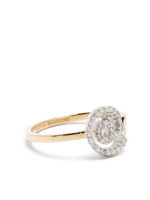 Delfina Delettrez 18kt yellow gold and diamond Snail ring