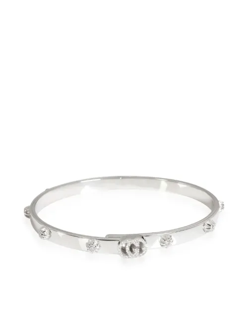 Bracelet Love en or blanc 18ct serti de diamants - Gucci Pre-Owned - Modalova