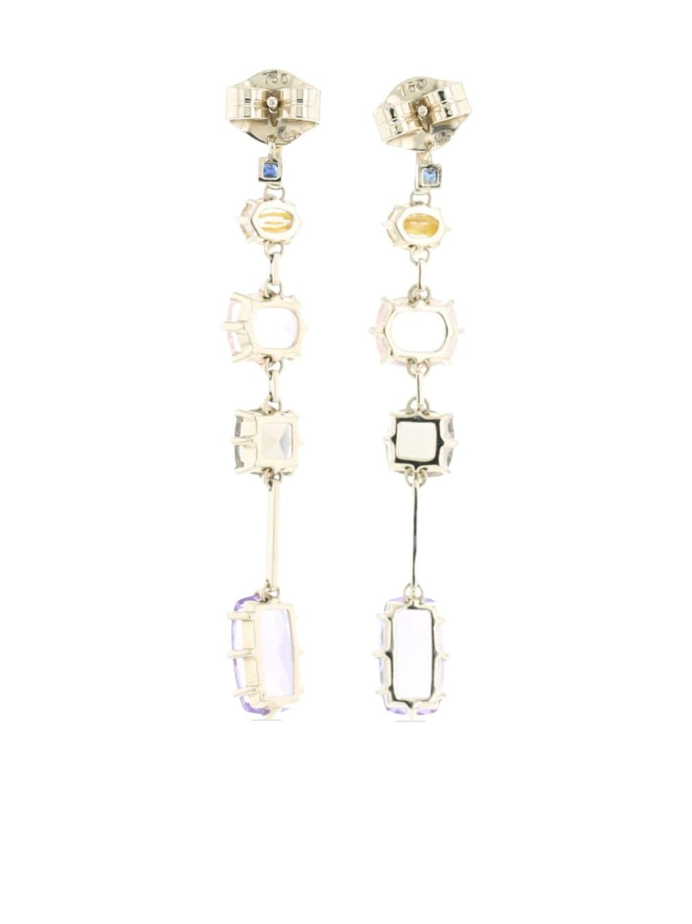 HStern 2010s white gold gemstone drop earrings - Paars