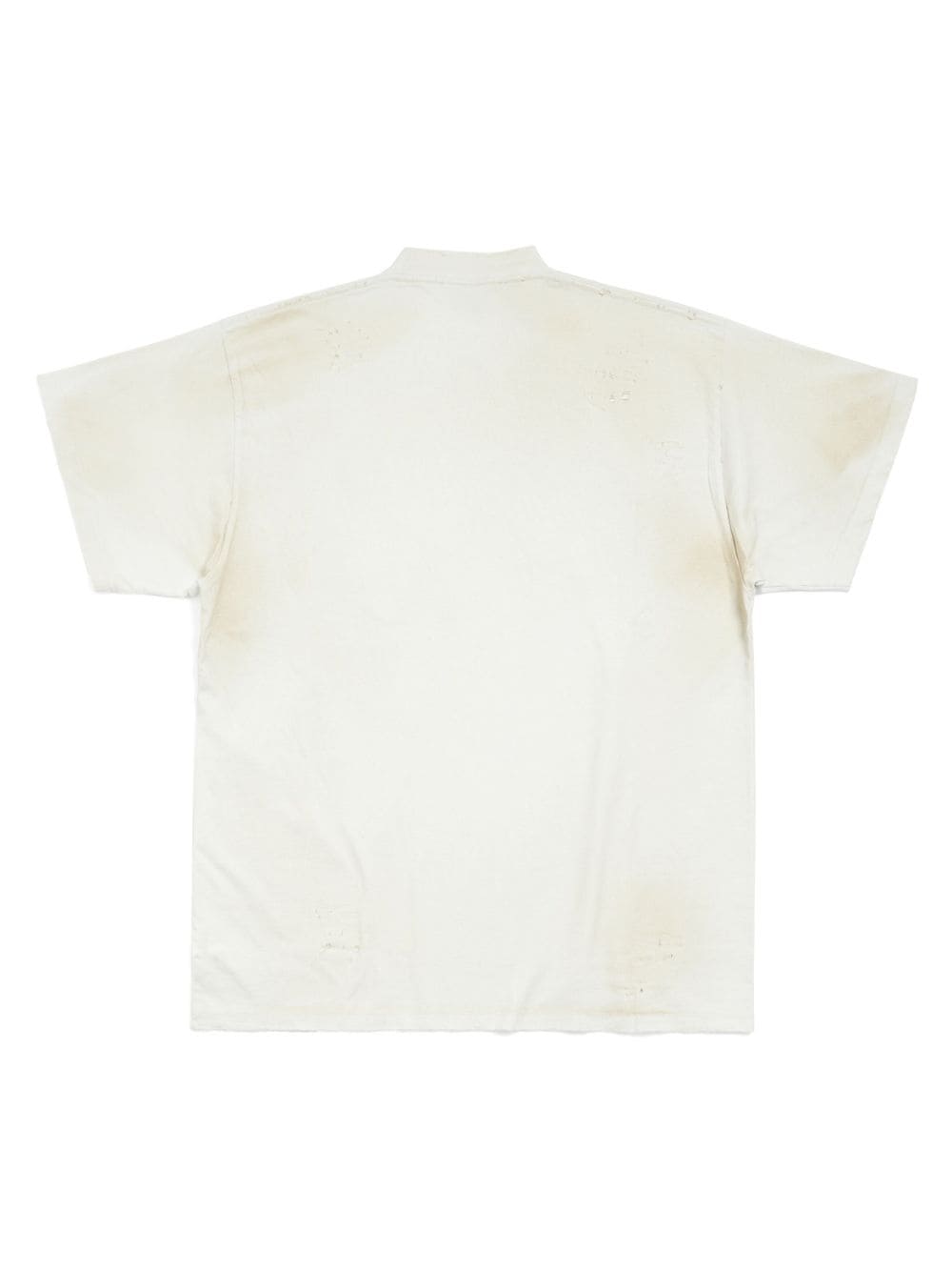 Shop Balenciaga Skater Logo-appliqué Cotton T-shirt In White