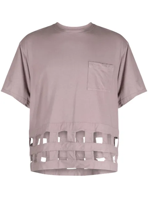 KAPITAL Windowpane jersey T-shirt