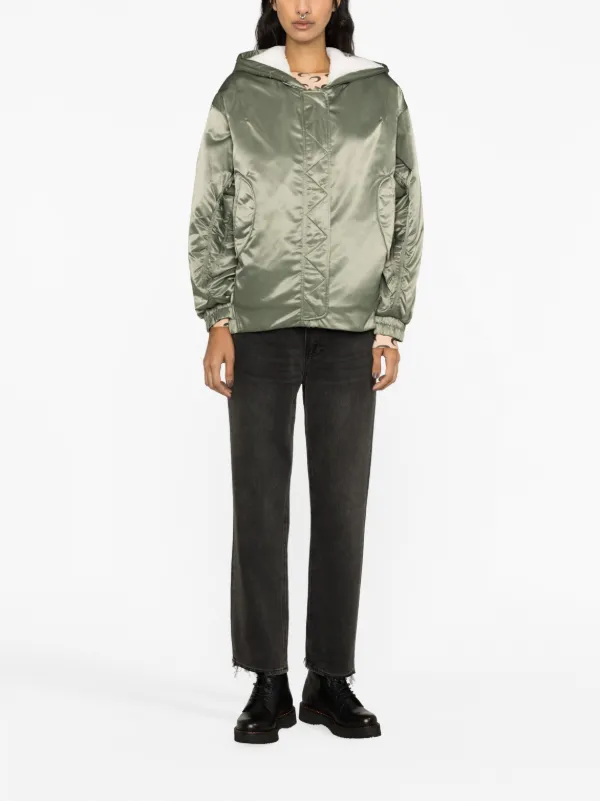 Fear of god on sale satin hooded bomber