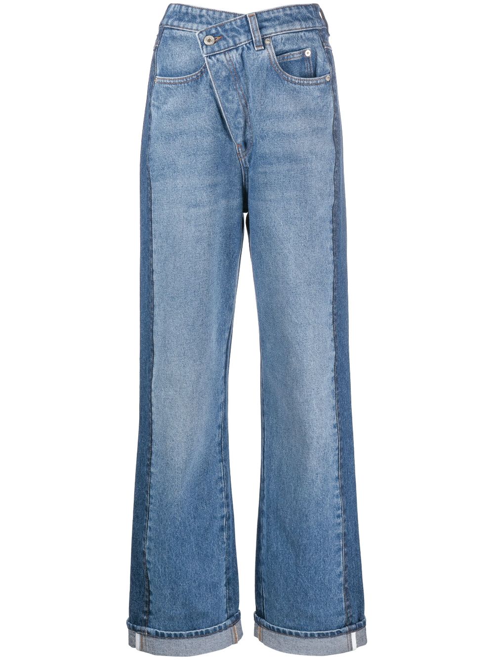 LOEWE Deconstructed wide-leg Jeans - Farfetch