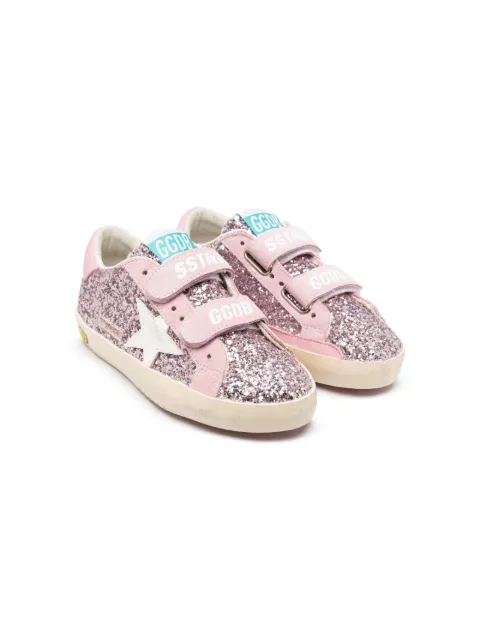 Golden Goose Kids Old School glittery leather sneakers