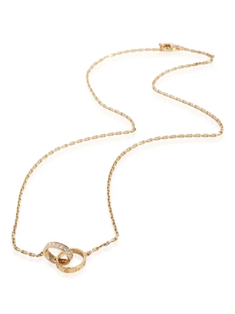 Cartier Pre-owned 18kt Love Gelbgoldhalskette mit Diamanten