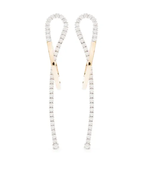 Delfina Delettrez 18kt gold and diamond Loop drop earrings