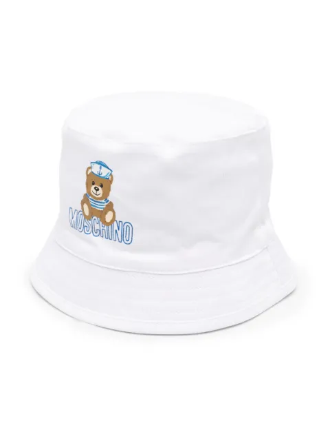 Moschino Kids Teddy Bear motif bucket hat
