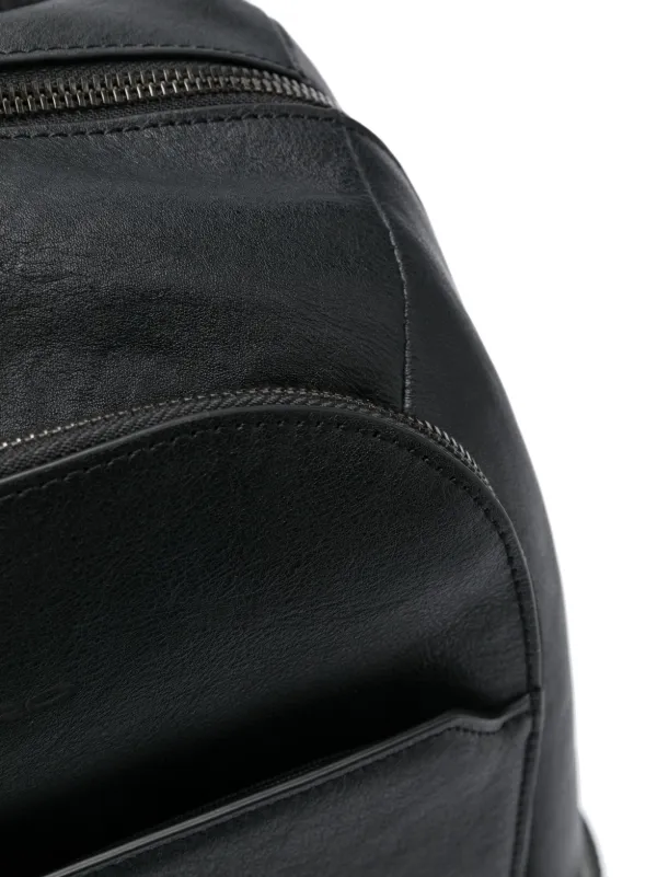 PIQUADRO ブラック レザーバックパック PIQUADRO レザー バックパック | ブラック | FARFETCH JP