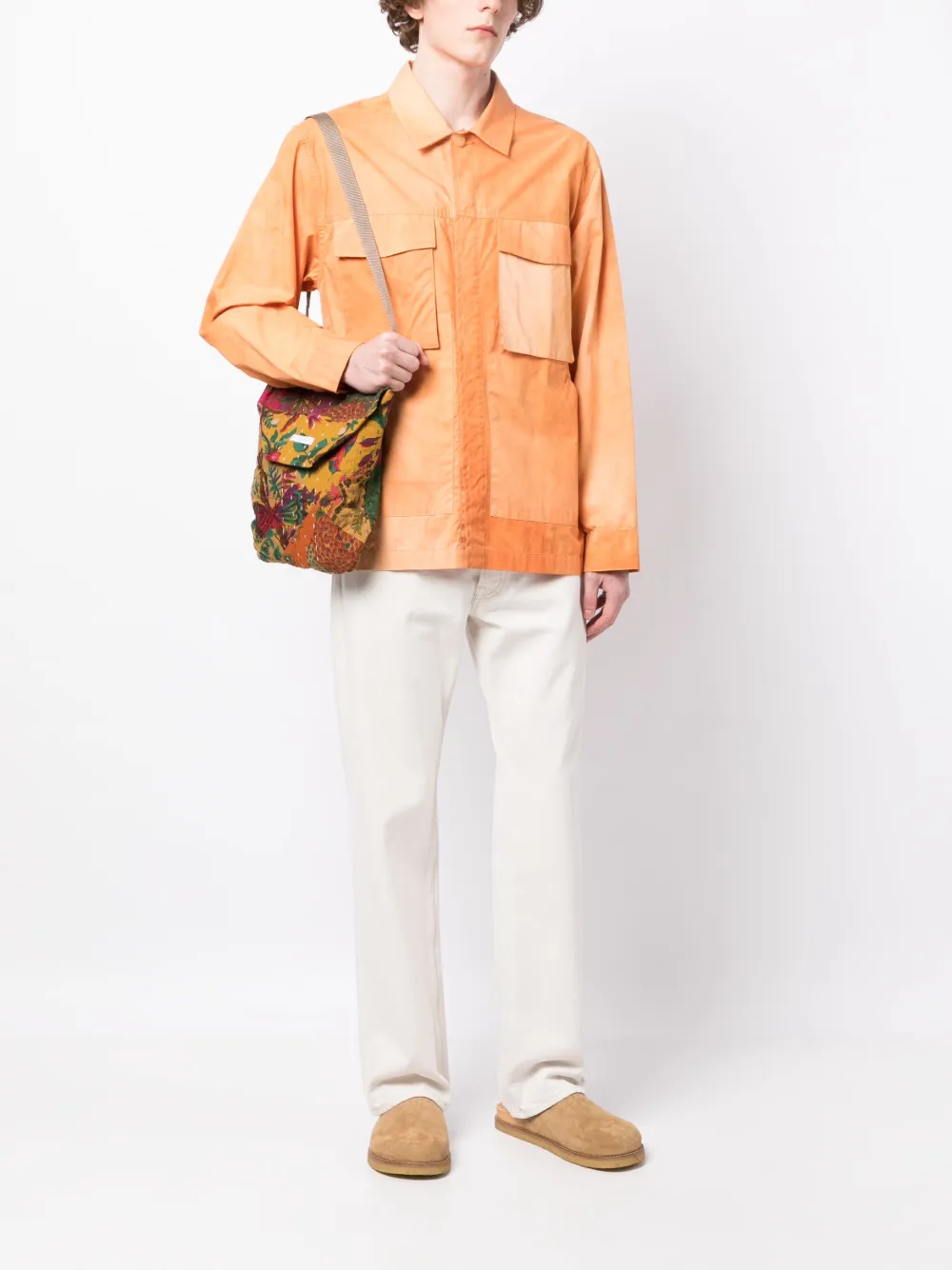 Engineered Garments graphic-print shoulder bag - Rood