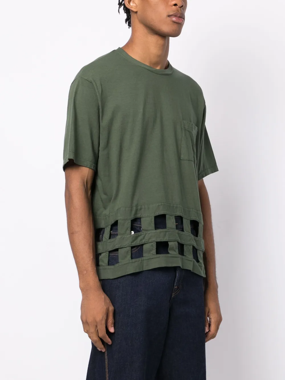 KAPITAL T-shirt met ringlets Groen