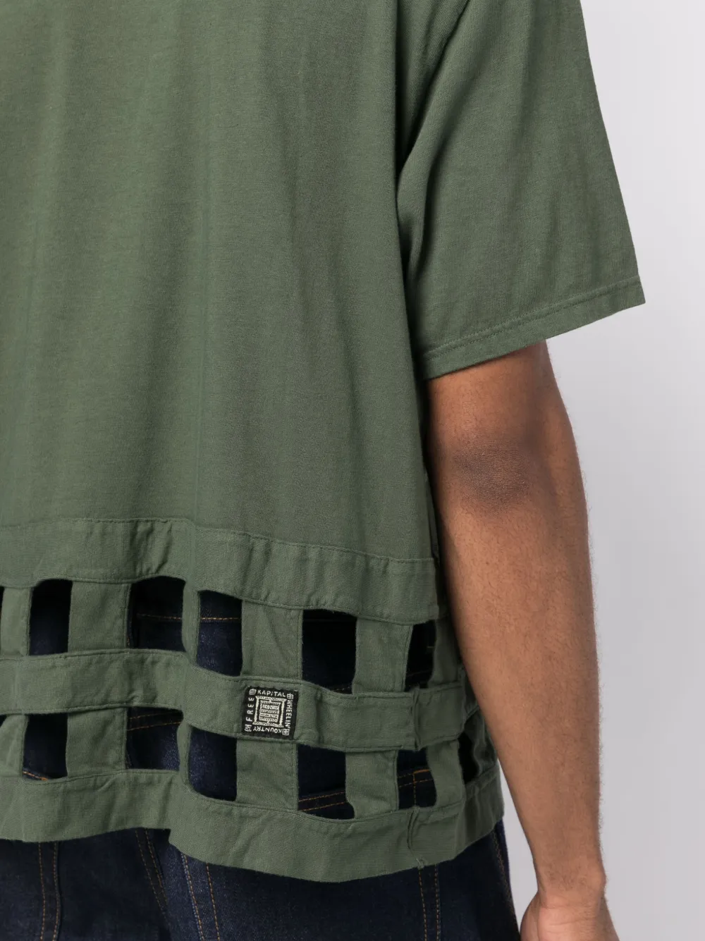 KAPITAL T-shirt met ringlets Groen