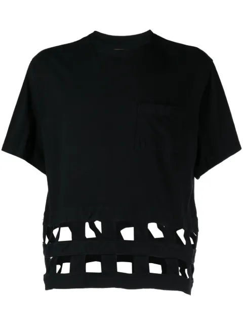 KAPITAL Windowpanel jersey T-shirt