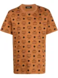 MCM maxi monogram-print T-shirt - Brown