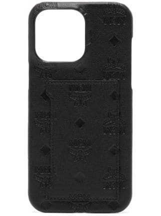 MCM Monogram Leather iPhone 14 Pro Max Case - Farfetch
