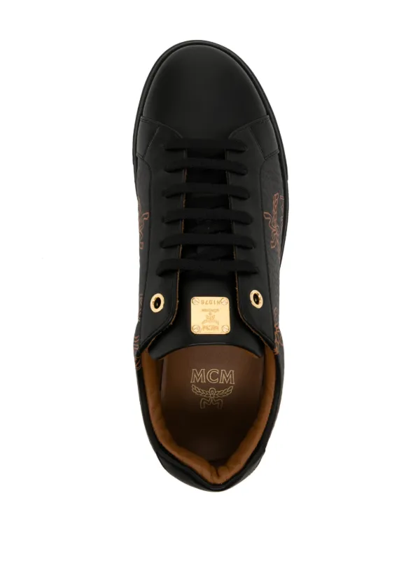 Mcm sneaker gold best sale