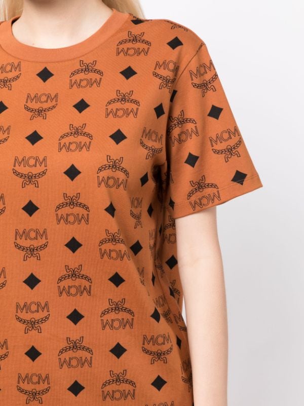 MCM Maxi monogram-print T-shirt - Farfetch