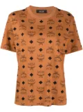 MCM maxi monogram-print T-shirt - Brown
