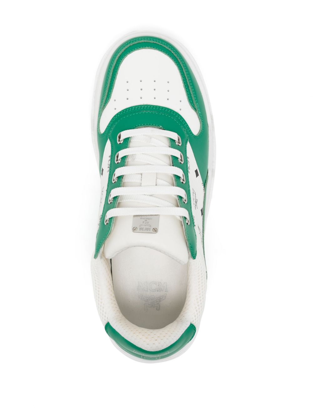 MCM Skyward sneakers met monogramprint Groen