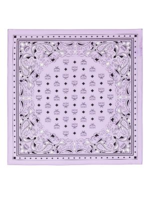 Mcm Jacquard Monogram Scarf Silver Shadow Monogram