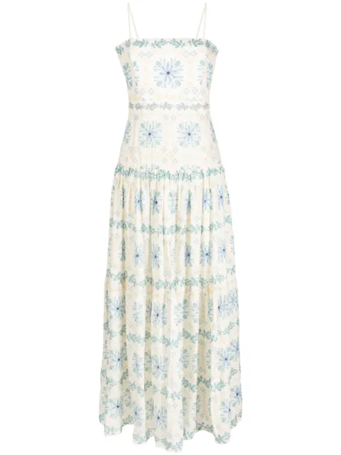 Agua By Agua Bendita Lima linen maxi dress