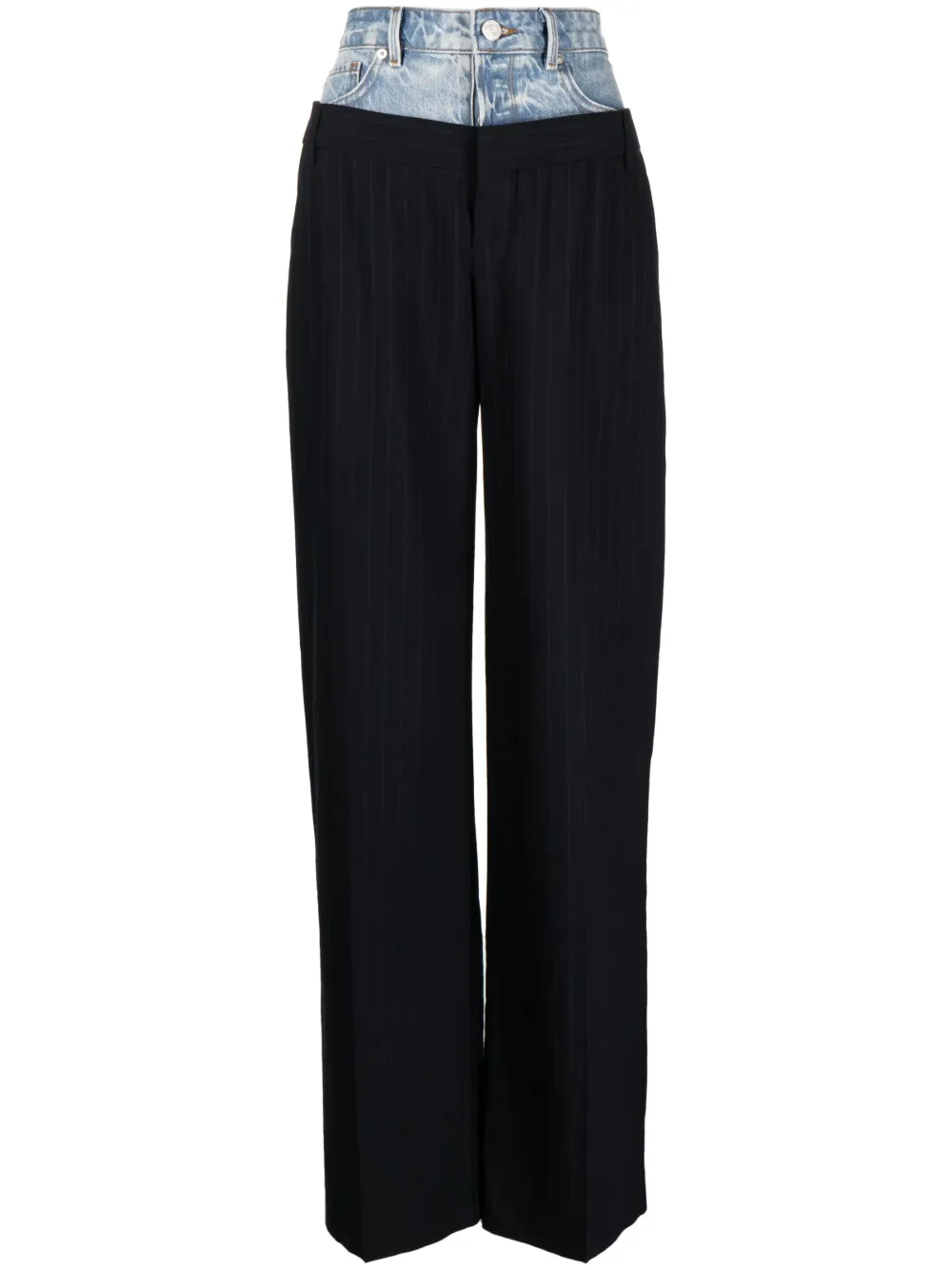 FRAME Le Mix straight-leg trousers