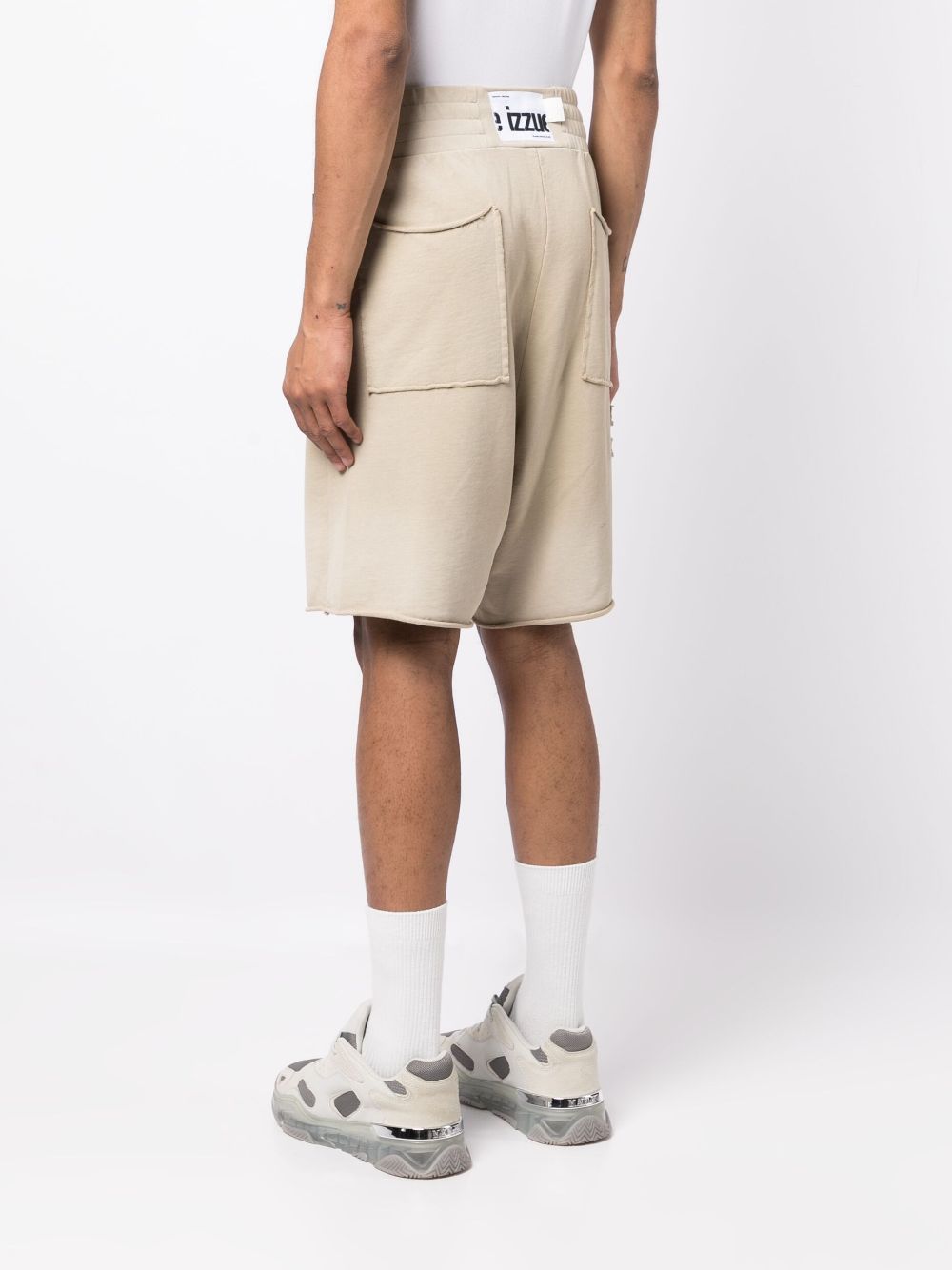 Shop Izzue Gradient-effect Track Shorts In Neutrals