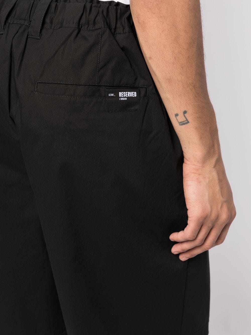 Shop Izzue Logo-plaque Bermuda Shorts In Black