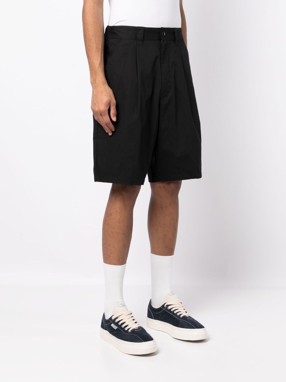 Shop Izzue Logo-plaque Bermuda Shorts In Black