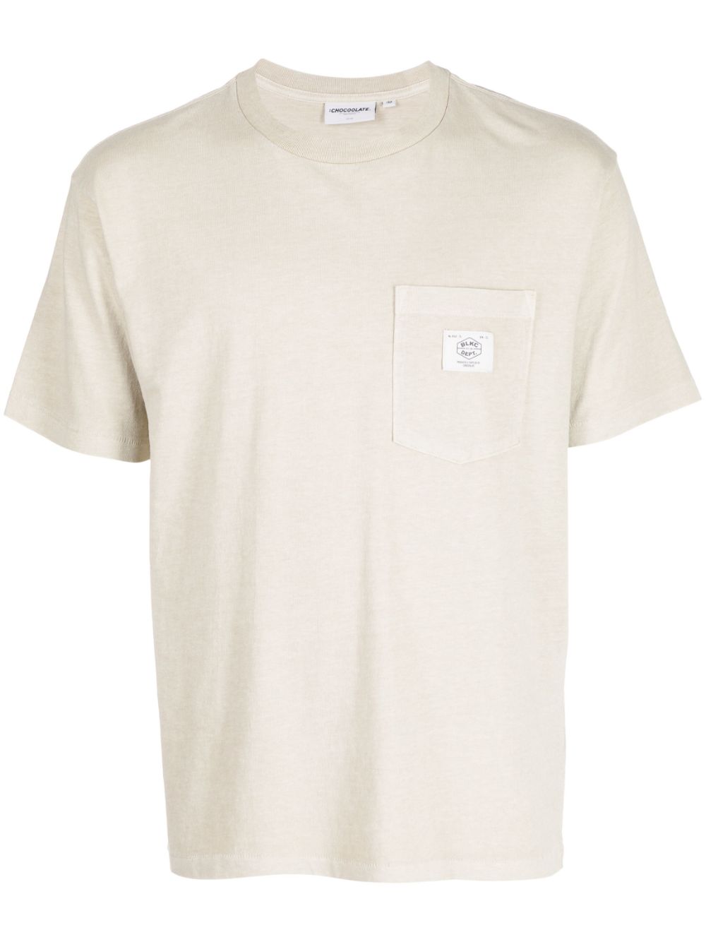 Chocoolate Logo-patch Cotton T-shirt In Nude