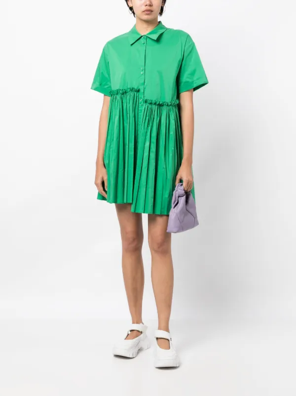 Zara pleated hotsell shirt dress