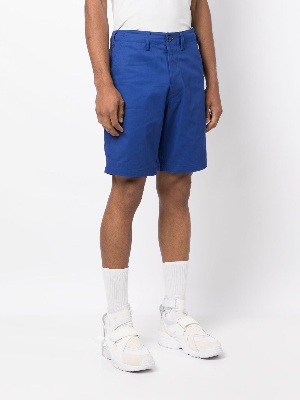 Shop Chocoolate Logo-patch Bermuda Shorts In Blue