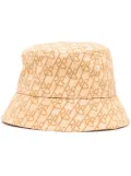 Ruslan Baginskiy logo-print straw bucket hat - Brown