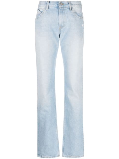 The Attico high-waisted straight-leg jeans
