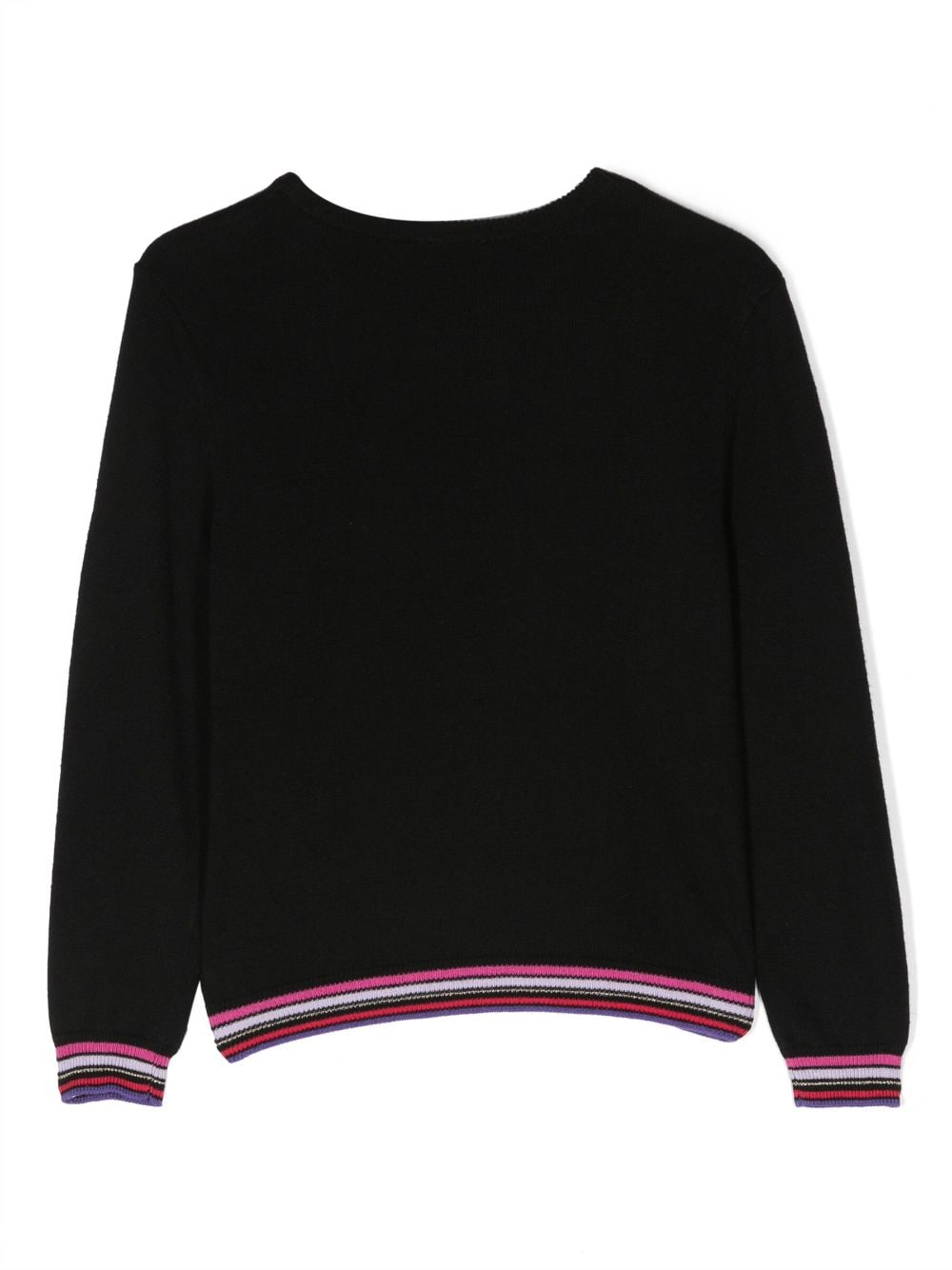 SONIA RYKIEL ENFANT Intarsia trui - Zwart