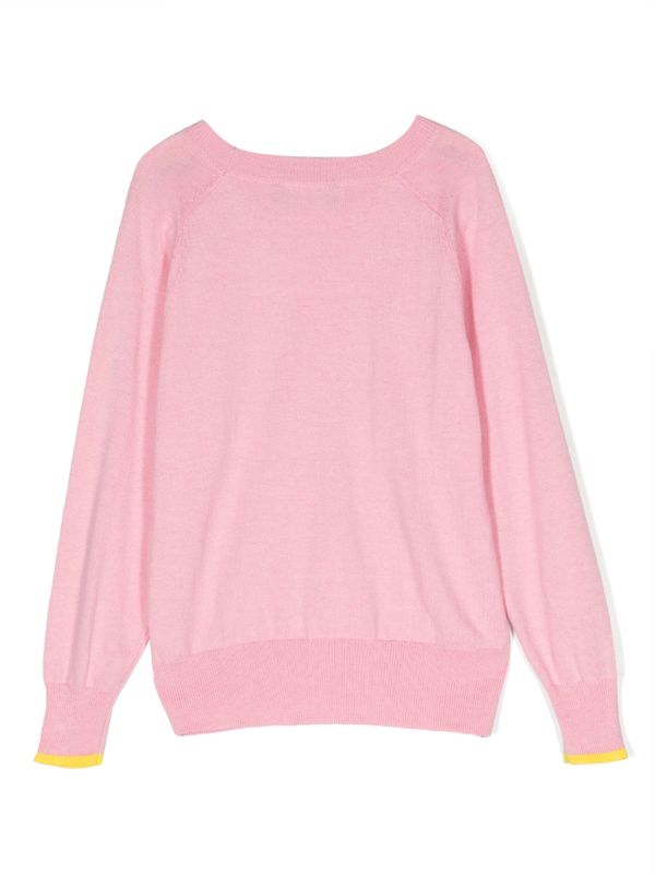 Karl lagerfeld best sale pink sweater