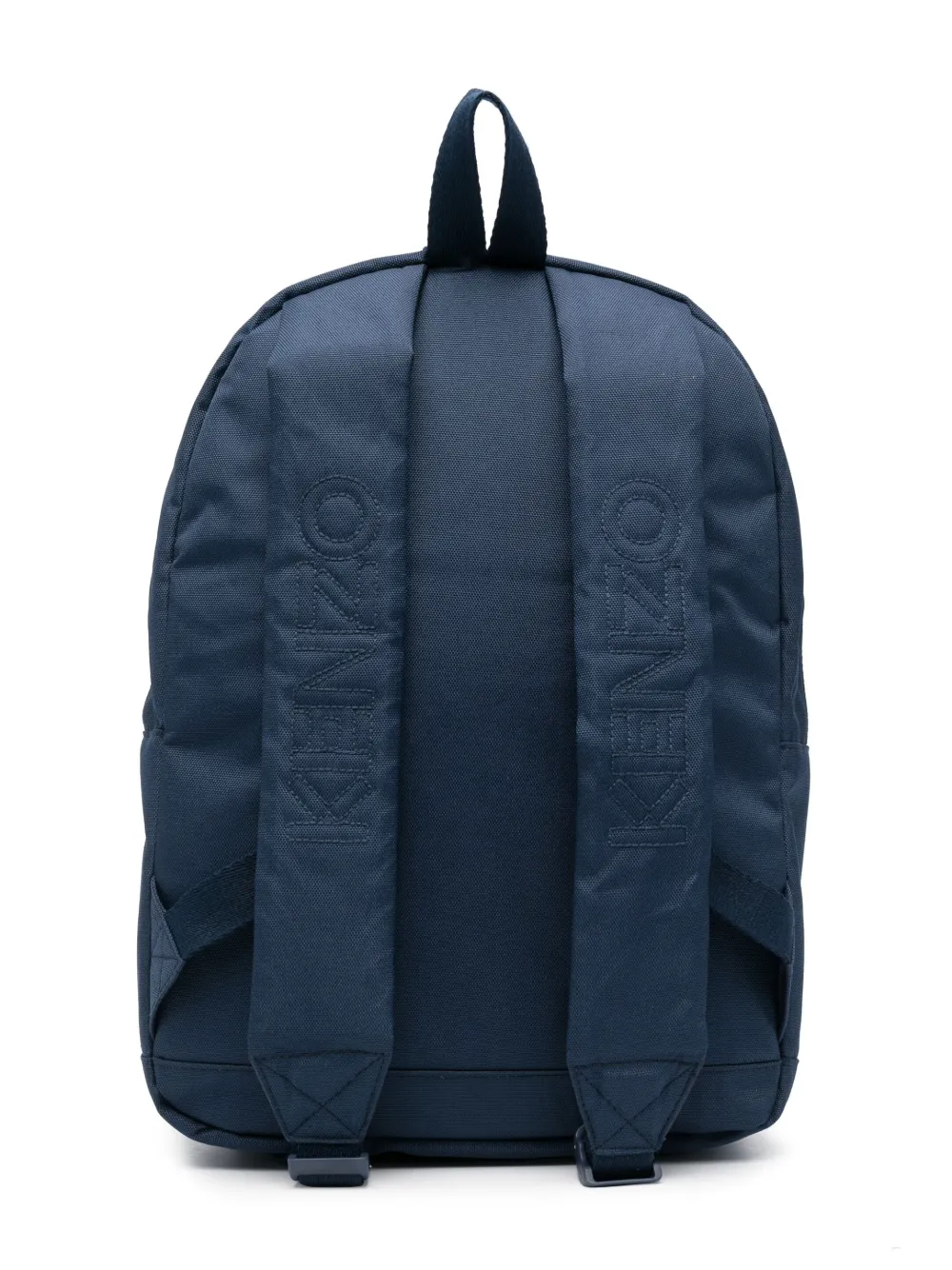 Kenzo Kids logo patch Canvas Backpack Blue FARFETCH UK