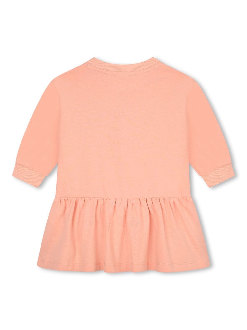 Kenzo Kids logo-print organic-cotton dress - Roze
