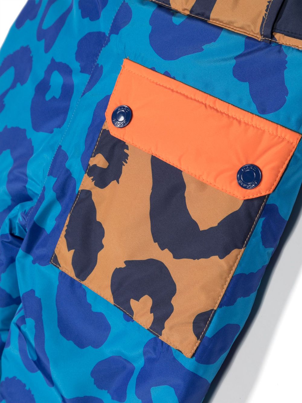 Shop Marc Jacobs Cheetah-print Snow Trousers In Blue