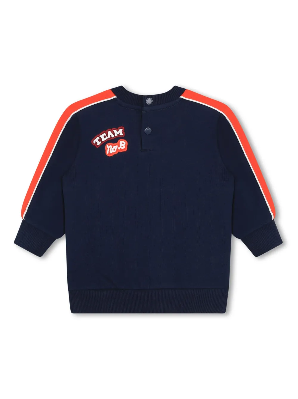 Kenzo Kids logo-patch crew-neck sweatshirt - Blue