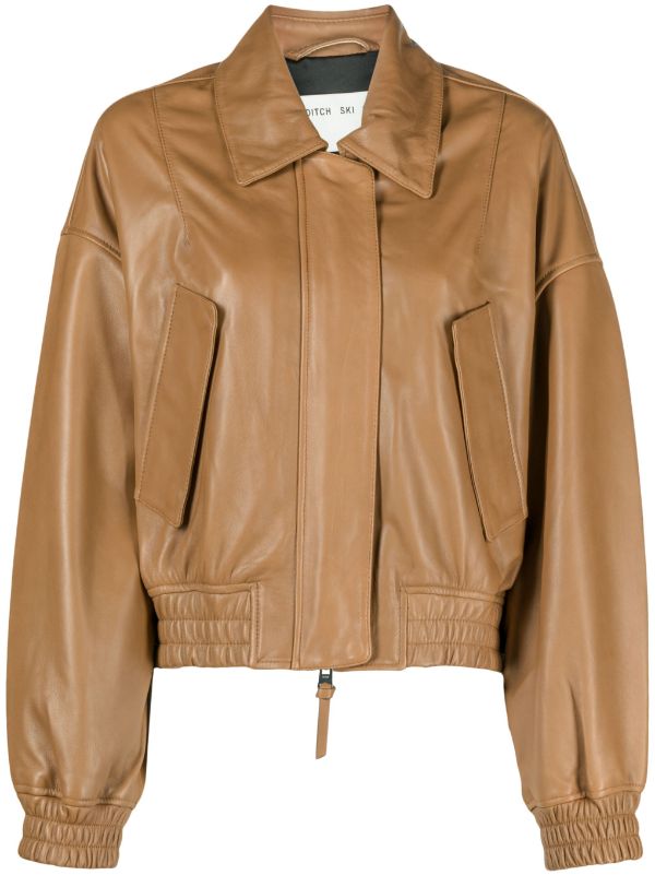 THE BEST Louis Vuitton Luxury Brand Full Brown Color Bomber Jacket